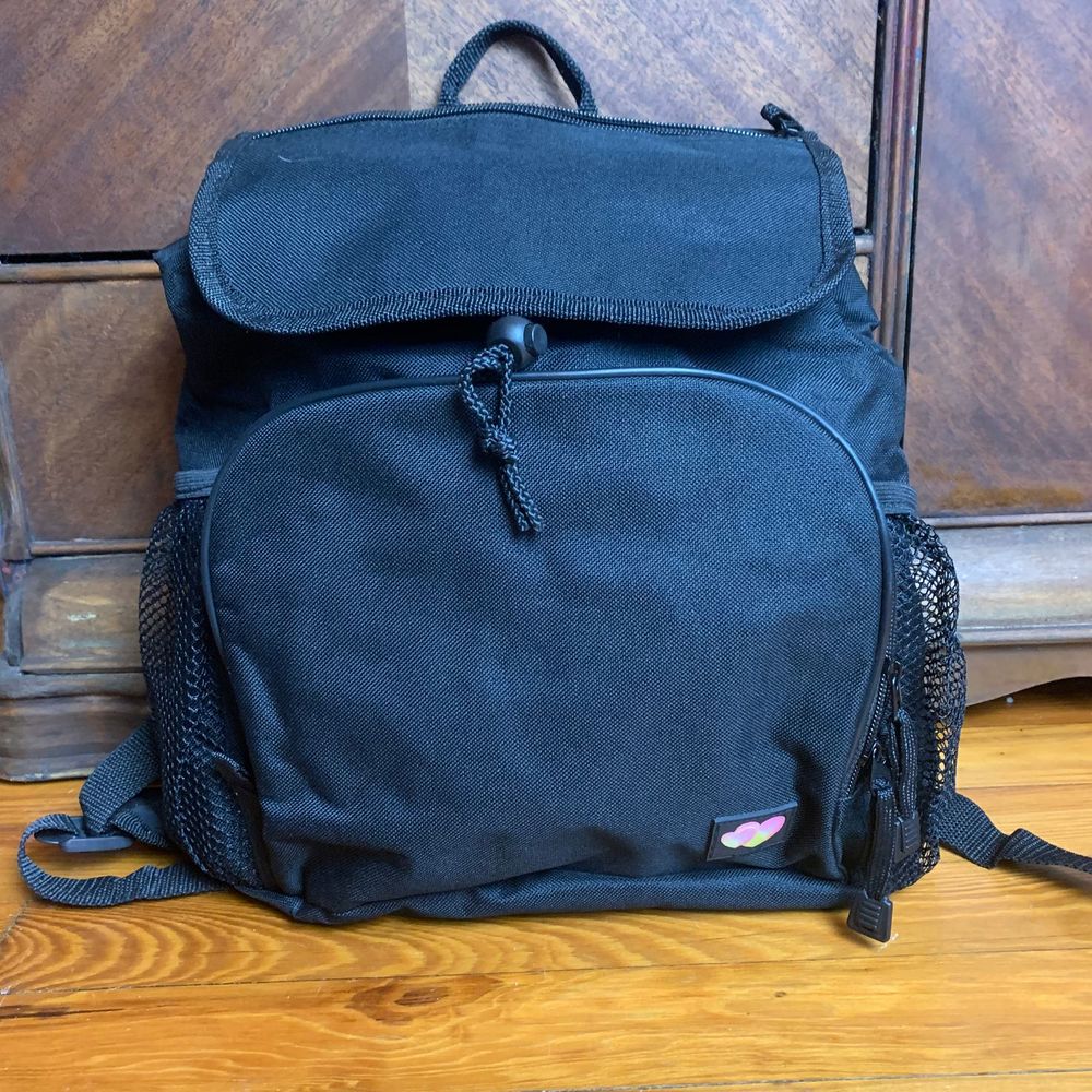 Black Insulated Baby Bottle Backpack